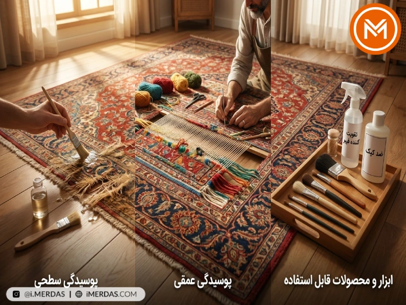 روش‌های ترمیم فرش پوسیده